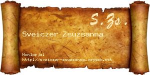 Sveiczer Zsuzsanna névjegykártya