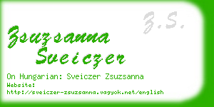 zsuzsanna sveiczer business card